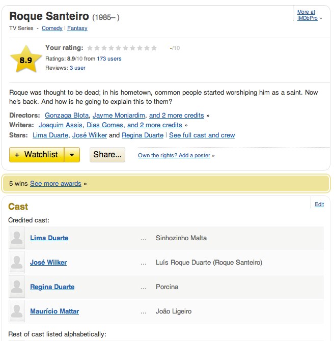 Roque Santeiro (TV Series 1985– ) - IMDb